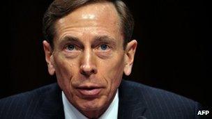 David Petraeus, testifies before the US Senate Intelligence Committee on 31 January 2012