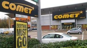 Comet store in Hendon, north London