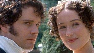 mr darcy and lizzie bennet from pride and prejudice