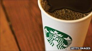 Cup of Starbucks coffee