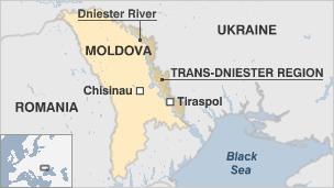 Map of Trans-Dniester
