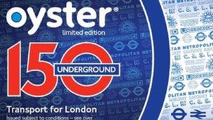 Tube anniversary Oyster card