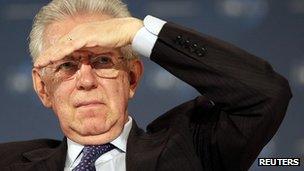 Italian Prime Minister Mario Monti (file image)