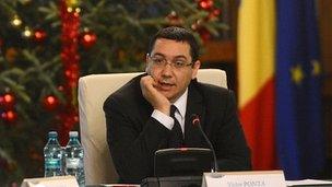 Victor Ponta chairs a cabinet meeting 10 Dec 2012