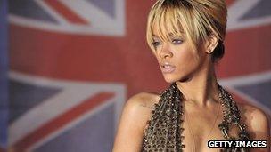 Rihanna at the BRIT awards