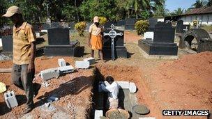 Jacintha Saldanha's grave is prepared