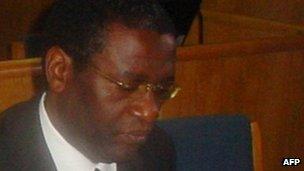 A picture taken on 10 October 2008 shows former Rwandan planning minister Augustin Ngirabatware