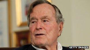 Former US President H W Bush. Photo: 29 March 2012