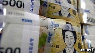Fifty-thousand won notes