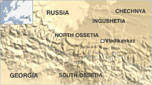 North Ossetia map