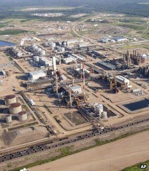 Oil sands facility, Alberta (Image: AP)