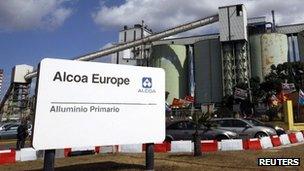 Alcoa's aluminium plant in Sardinia