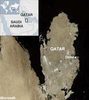 map of Qatar