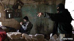 Jabhat al-Nusra fighters in Aleppo, Syria. Photo: December 2012