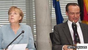 Gunther Krichbaum and Angela Merkel