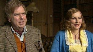 Timothy Spall and Jennifer Saunders are among the 60-strong cast