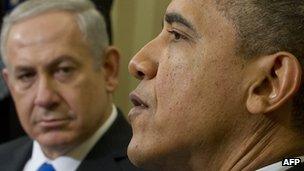 Barack Obama and Benjamin Netanyahu