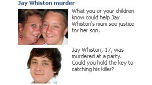 Facebook adverts launched by Essex Police for Jay Whiston