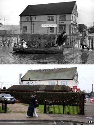 Thameside Crescent, then and now