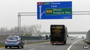 Polish motorway - file pic