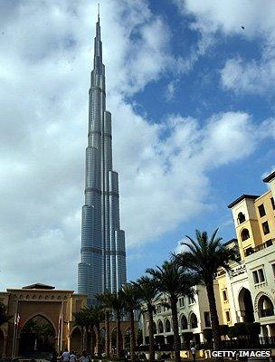 The Burj Khalifa tower in Dubai