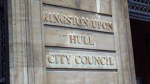 Hull City Council sign