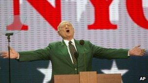 Ed Koch addresses the Republican Convention in 2004 (30 August 2004)