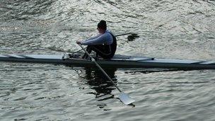 Rower on the Thames