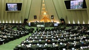 Iranian parliament. 3 Feb 2013