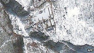 Satellite image of Punggye-ri nuclear test site (23 Jan 2013)