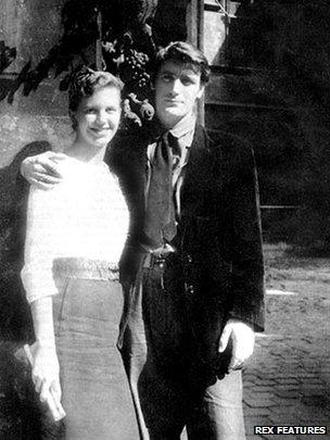 Sylvia Plath and Ted Hughes on their honeymoon