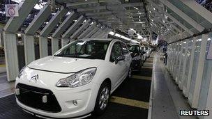 Citroen C3 on the assembly line