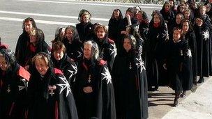 Dames of Malta at ceremonies marking the 900th anniversary of the order
