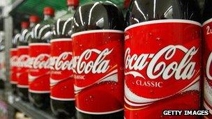Coca-Cola bottles (Archive shot)