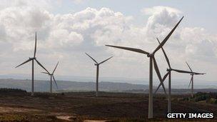 File image of wind farm in Scotland