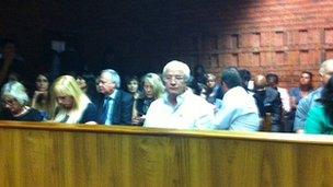 Oscar Pistorius' father in court