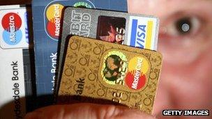 debit and credit cards