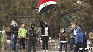 Anti-government protesters in Tahrir Square, Cairo (file photo)