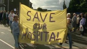 North Wales hospital plans protest