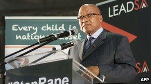 President Zuma at the launch of a Stop Rape in Schools Campaign on 28 February 2013