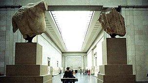 Duveen Gallery containing the Parthenon Marbles in the British Museum