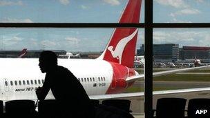 File photo: Qantas plane in Sydney