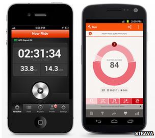 Strava Cycling and Strava Run apps