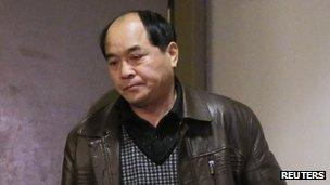 Diran Lin, father of victim Jun Lin, appeared in court for the preliminary hearing of suspect Luka Rocco Magnotta in Montreal, 11 March 2013