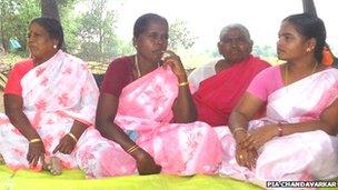 Group of women in Panayakottai village telling stories