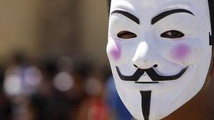 Guy Fawkes mask (file image)