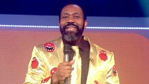 Lenny Henry at the start of Comic Relief