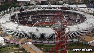 Olympic stadium in 2012