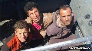 Picture of arrested divers
