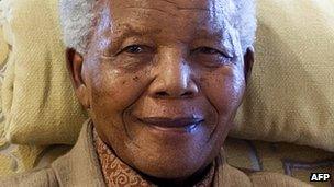 Nelson Mandela in July 2012
